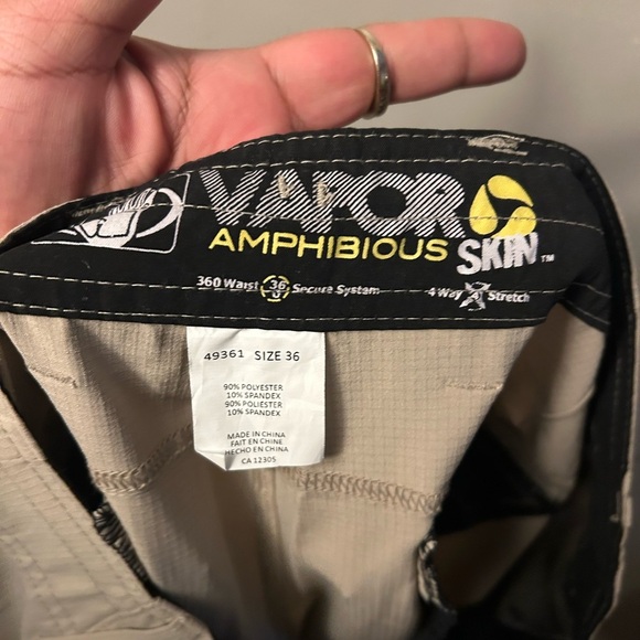 Vapor shorts - tan “amphibious” stretch ripstop cargo - Picture 8 of 10